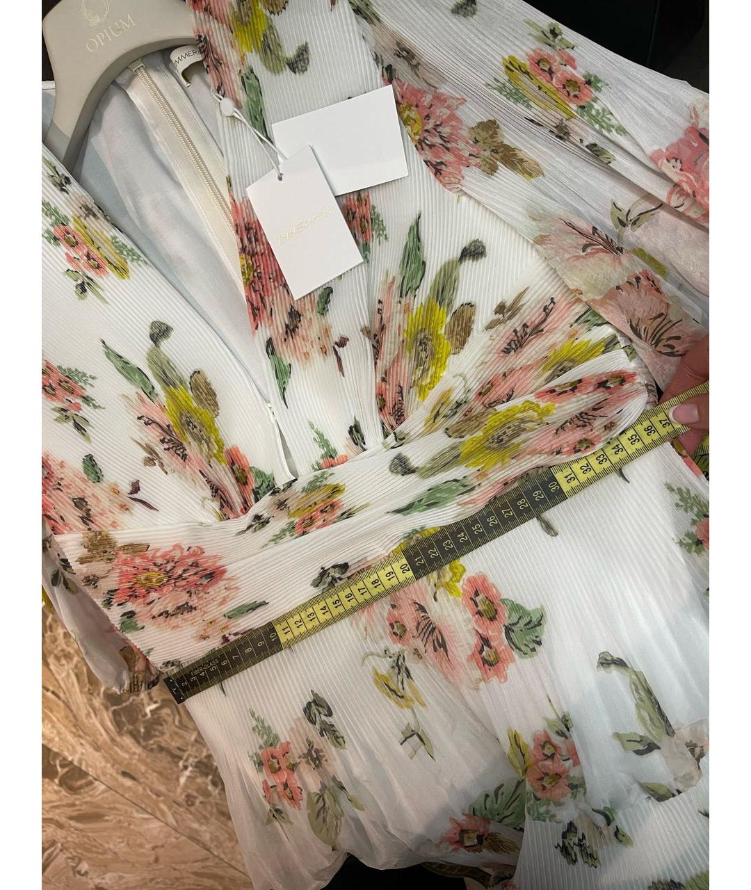 ZIMMERMANN Белое полиэстеровое повседневное платье, фото 8