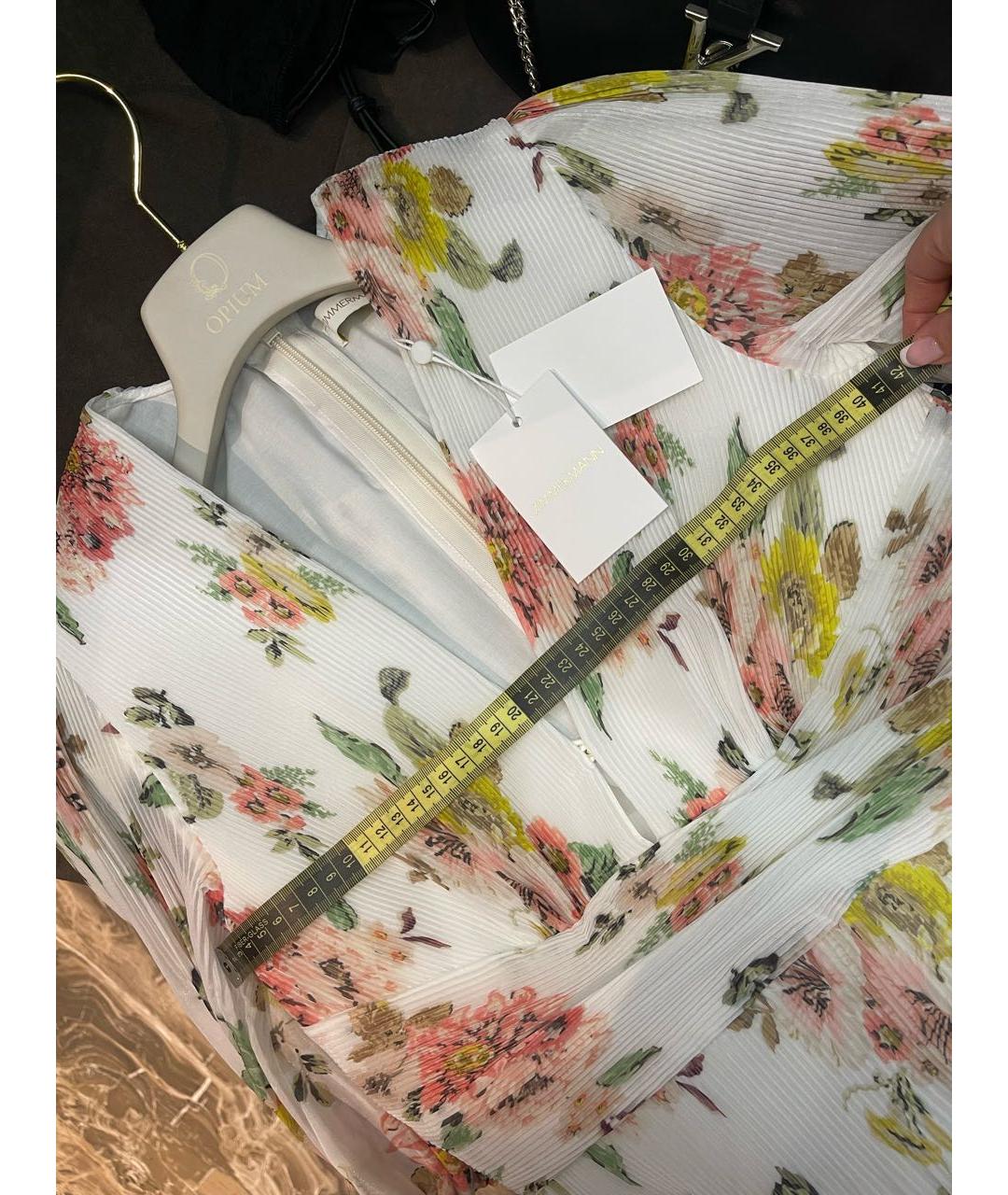 ZIMMERMANN Белое полиэстеровое повседневное платье, фото 7