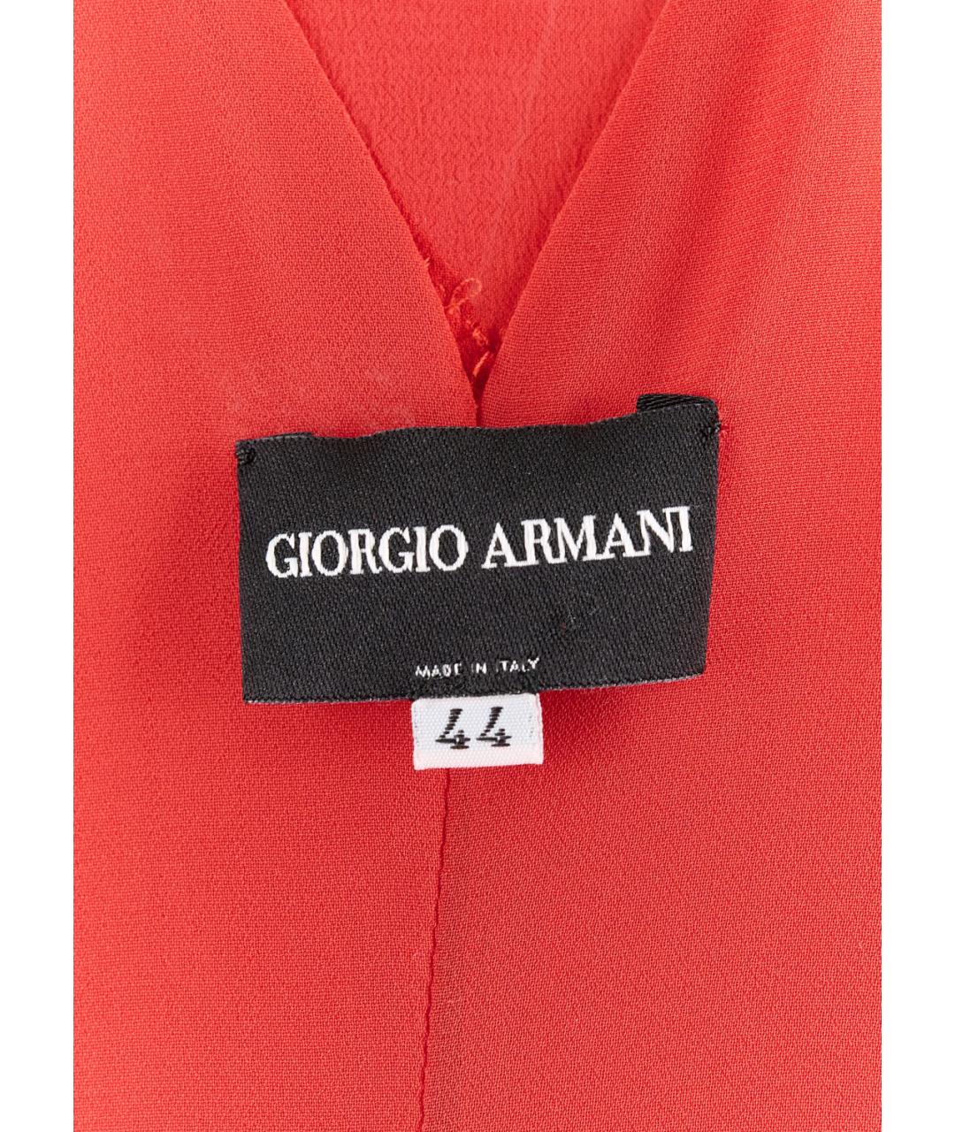 GIORGIO ARMANI Красное шелковое вечернее платье, фото 3