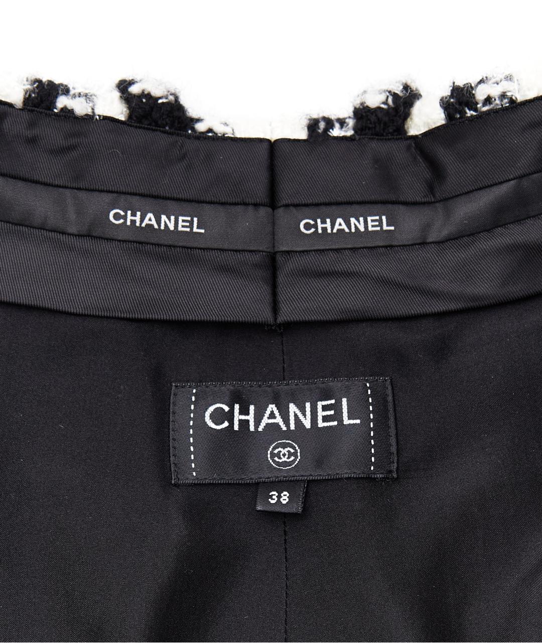 CHANEL PRE-OWNED Мульти шерстяные брюки широкие, фото 5