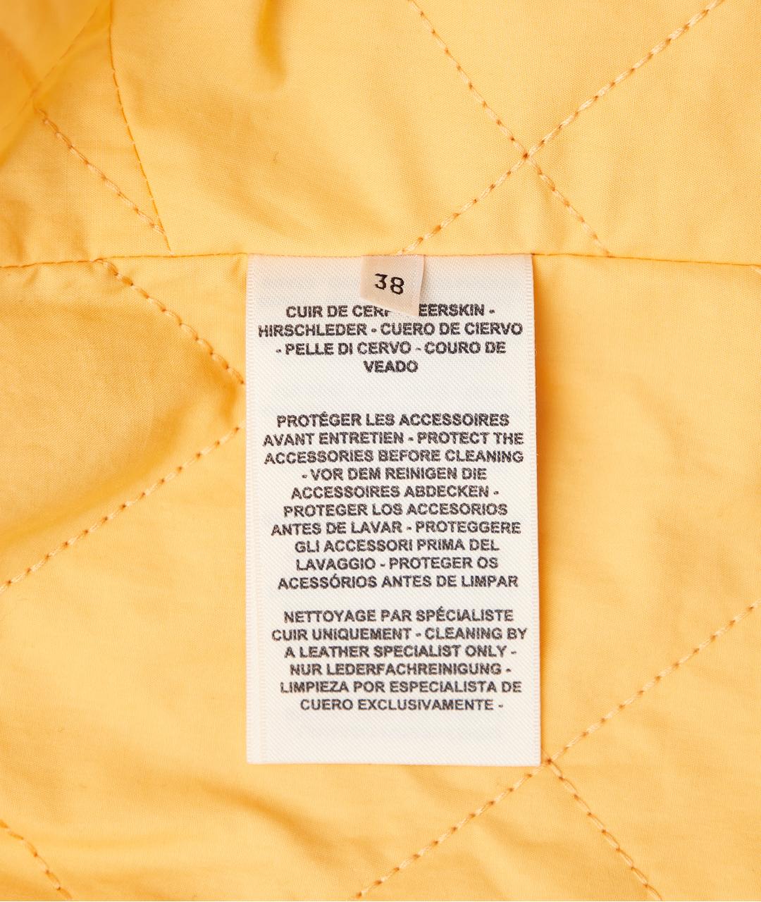 HERMES PRE-OWNED Оранжевая кожаная куртка, фото 5