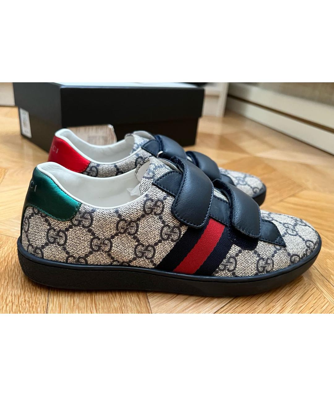 GUCCI KIDS Мульти кожаные кеды, фото 9