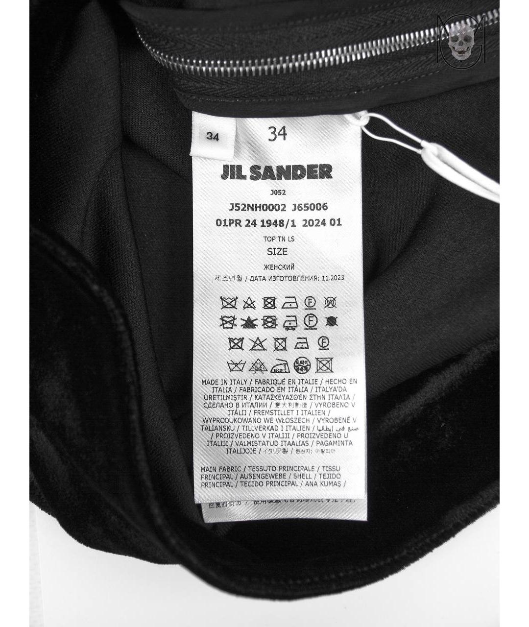 JIL SANDER Черная полиамидовая водолазка, фото 5