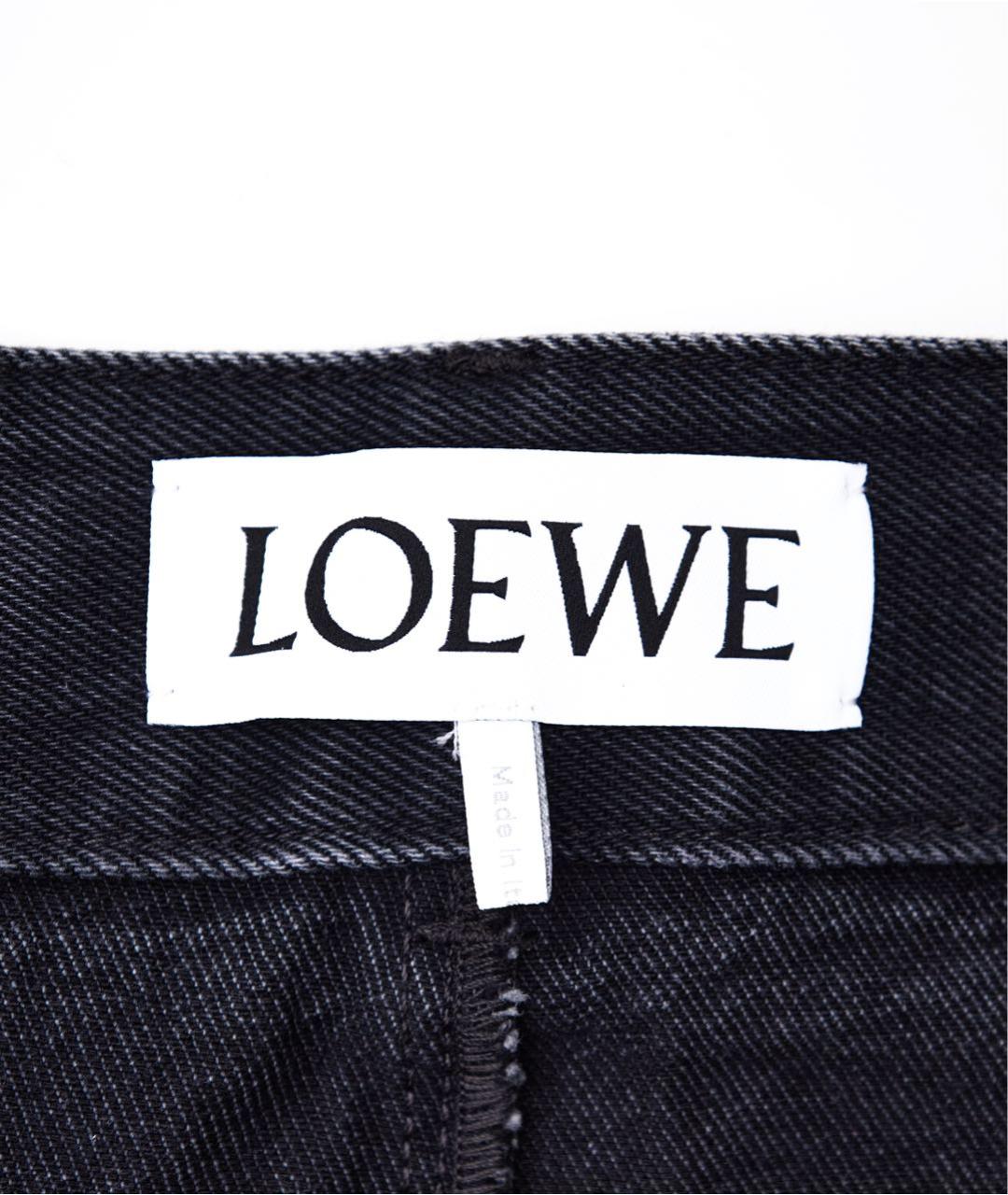 LOEWE Черные хлопковые прямые джинсы, фото 6