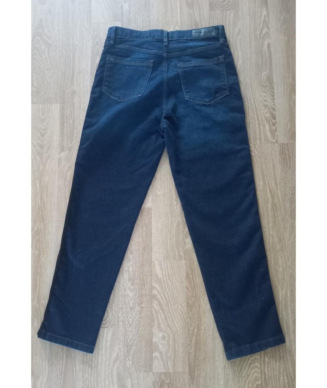 KARL LAGERFELD Темно-синие хлопковые прямые джинсы, фото 2