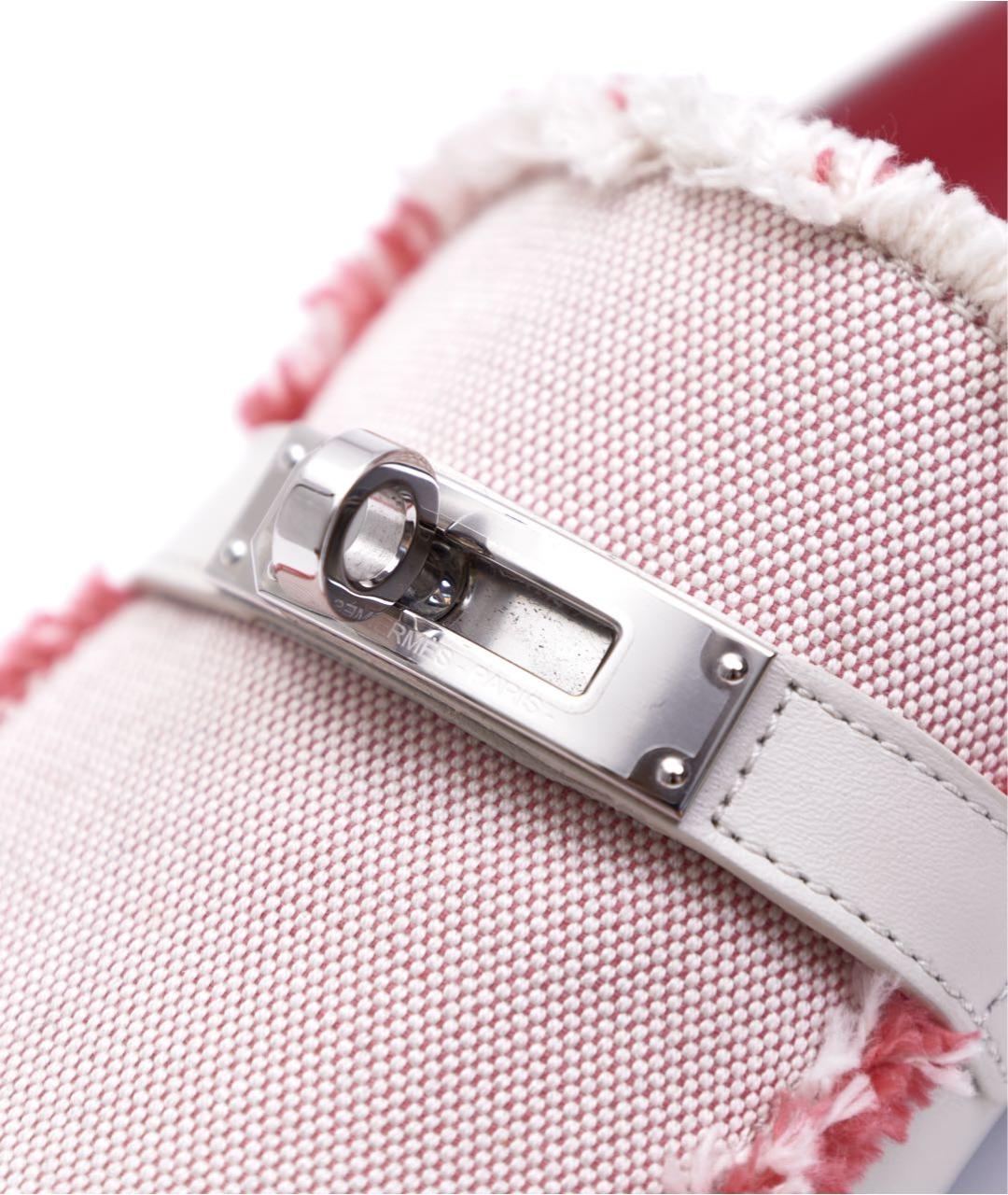 HERMES Розовые кожаные лоферы, фото 5