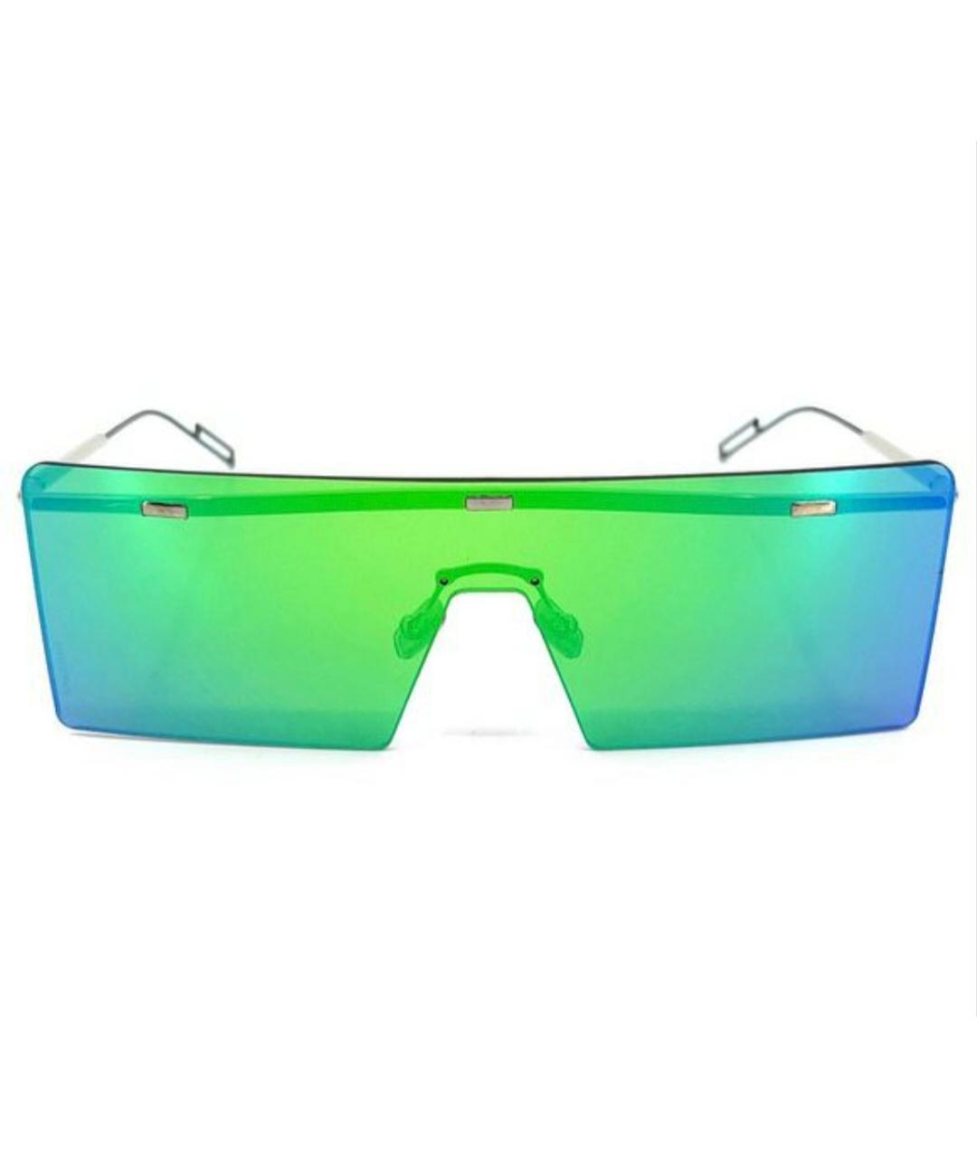 CHRISTIAN DIOR Зеленые металлические солнцезащитные очки, фото 1