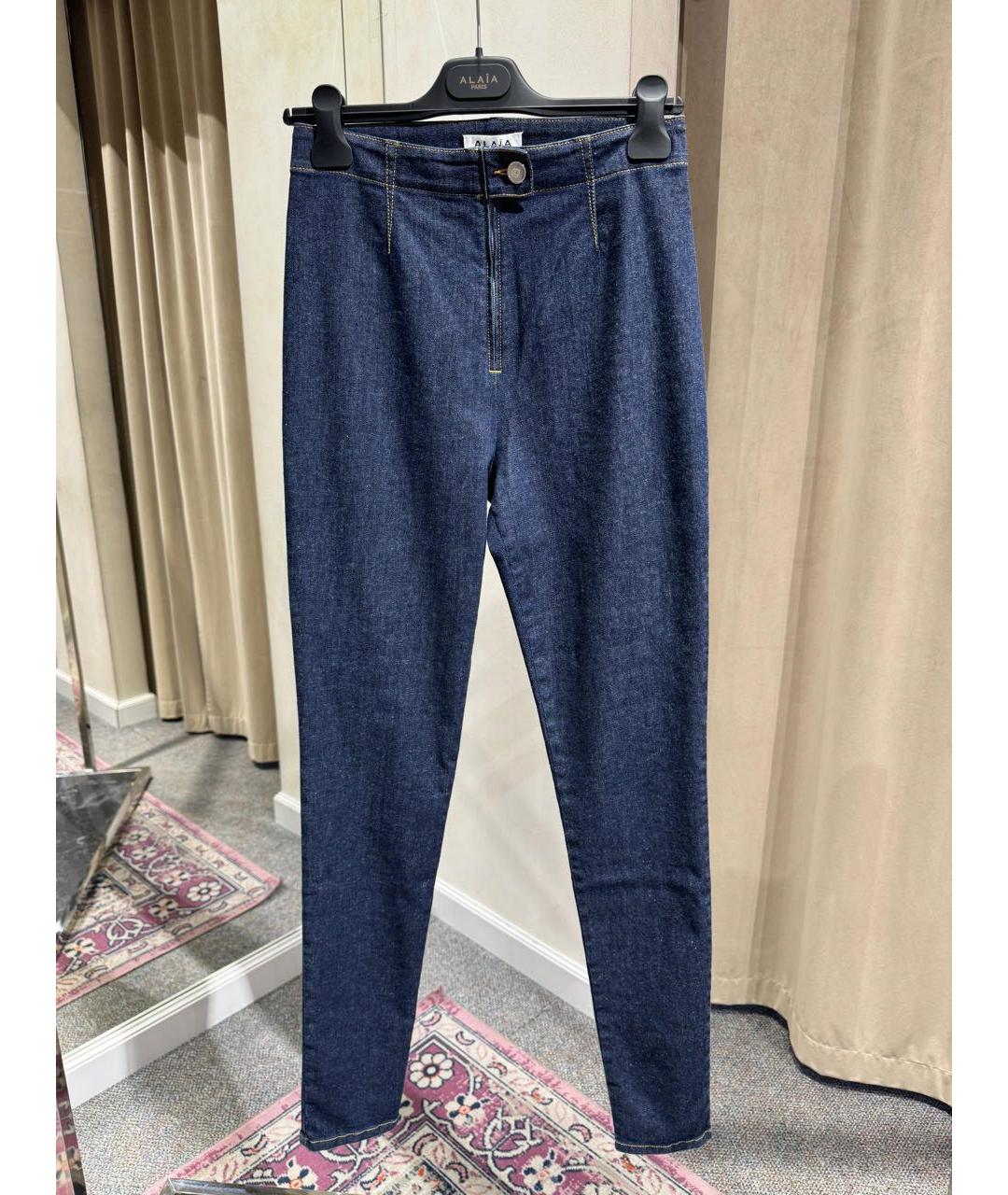 ALAIA Синие прямые джинсы, фото 3