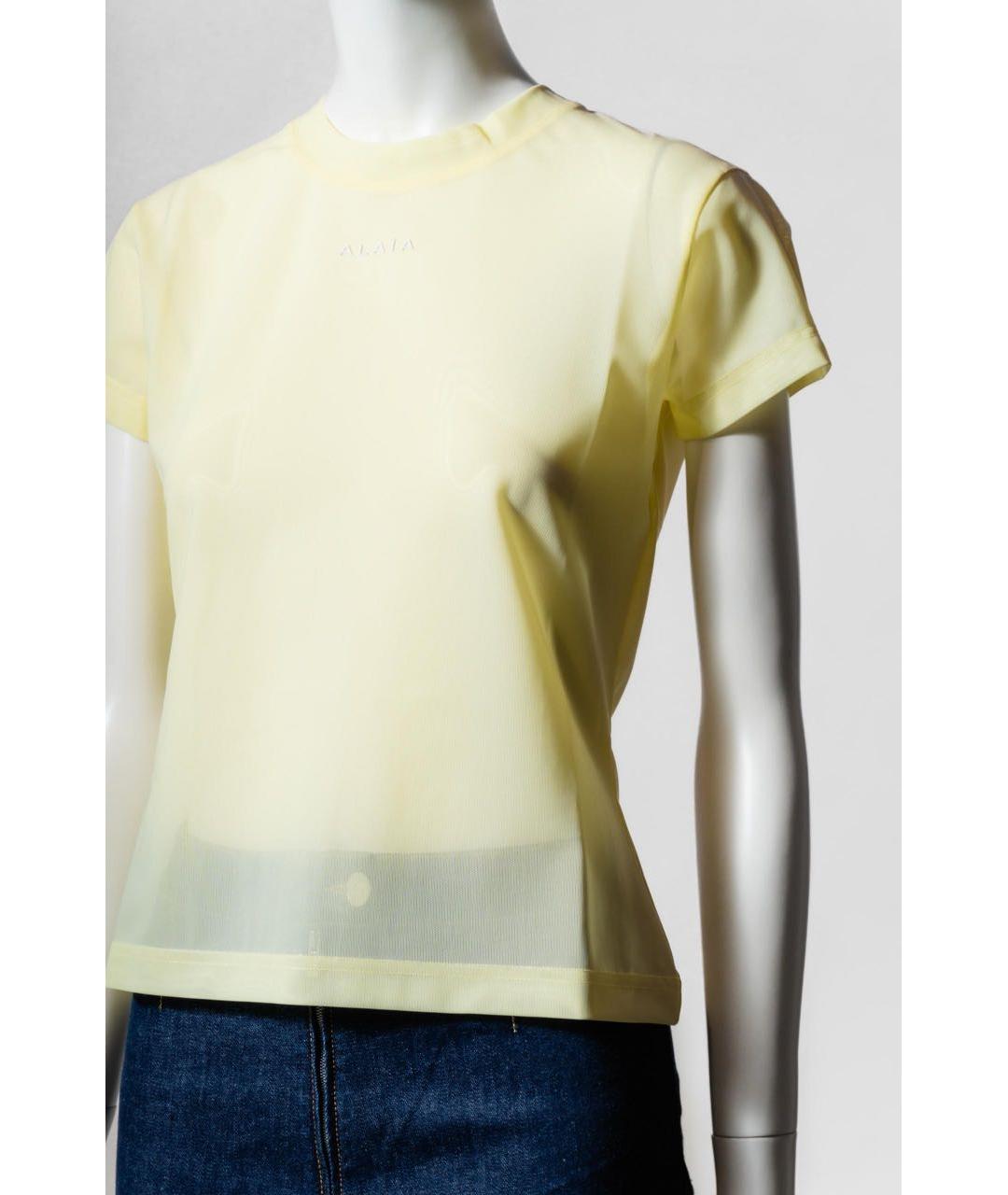 ALAIA Желтая футболка, фото 4