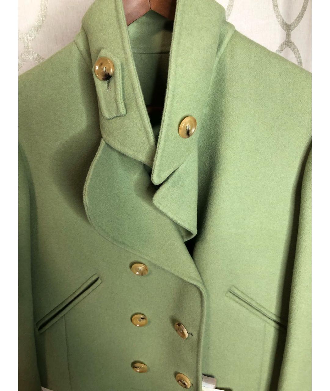 BOTTEGA VENETA Зеленые кашемировое пальто, фото 4