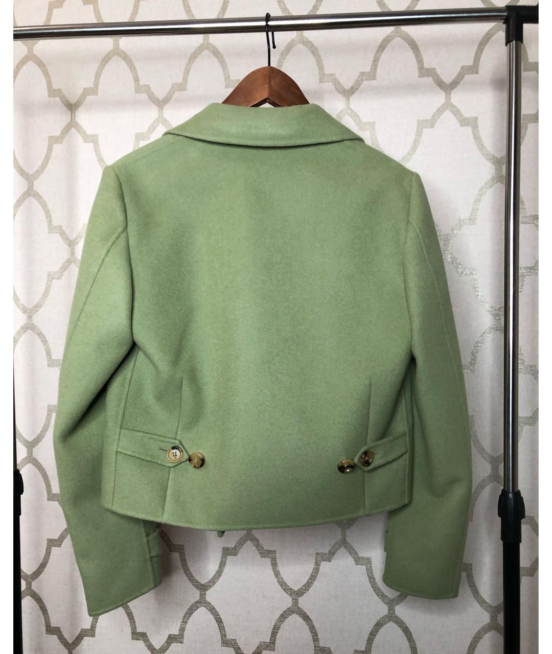 BOTTEGA VENETA Зеленые кашемировое пальто, фото 2
