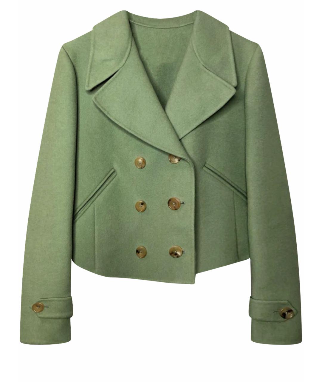 BOTTEGA VENETA Зеленые кашемировое пальто, фото 1