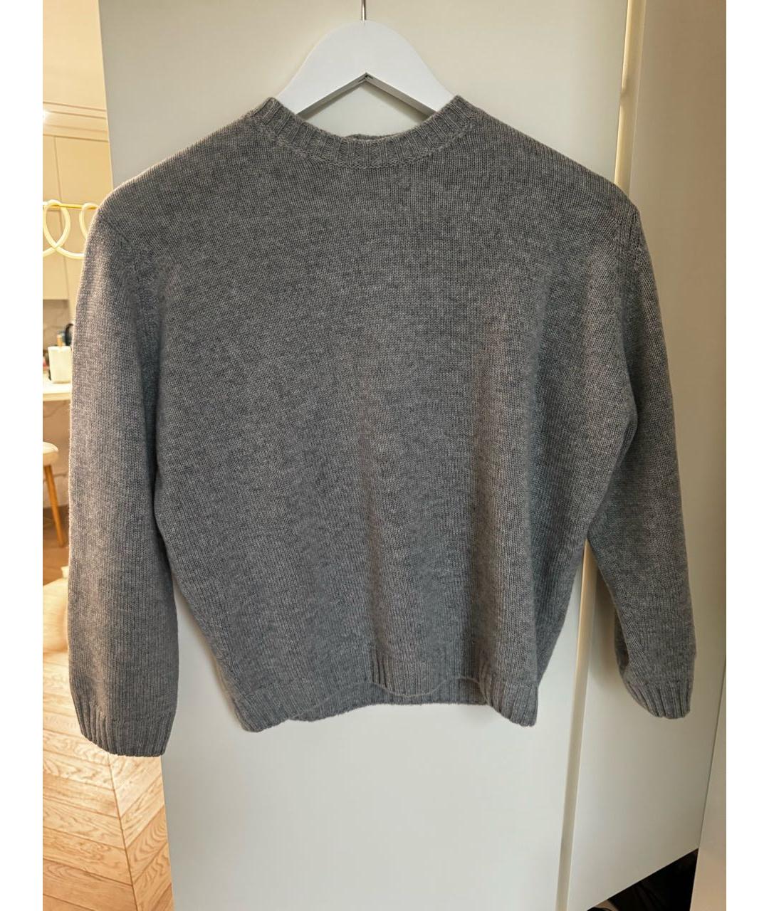 PRADA Серый кашемировый джемпер / свитер, фото 8