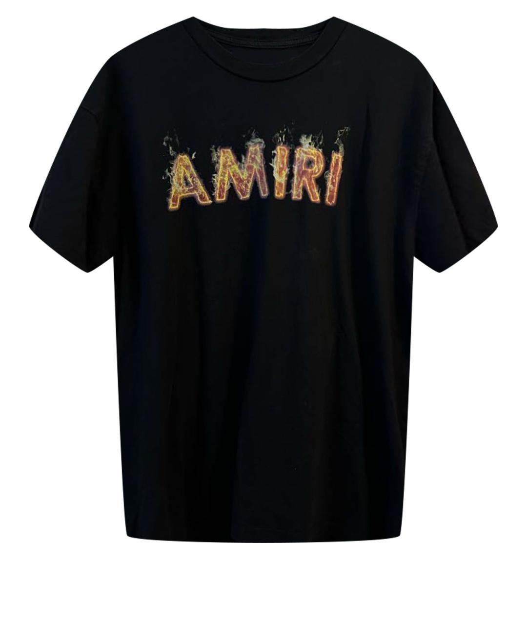 AMIRI Черная хлопковая футболка, фото 1
