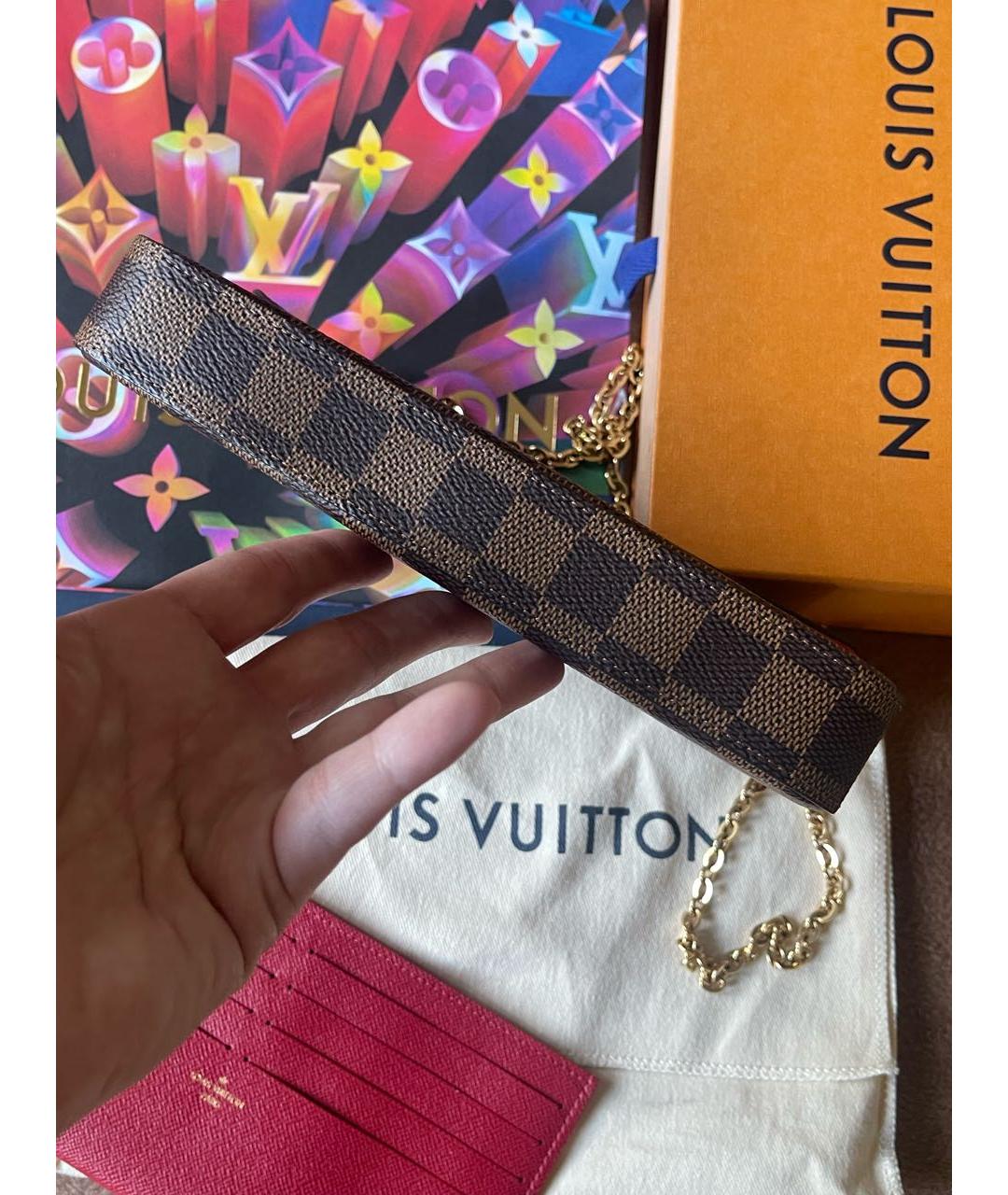 LOUIS VUITTON PRE-OWNED Коричневая сумка через плечо, фото 5