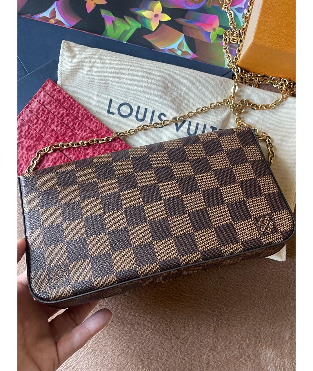 LOUIS VUITTON Коричневая сумка через плечо, фото 3