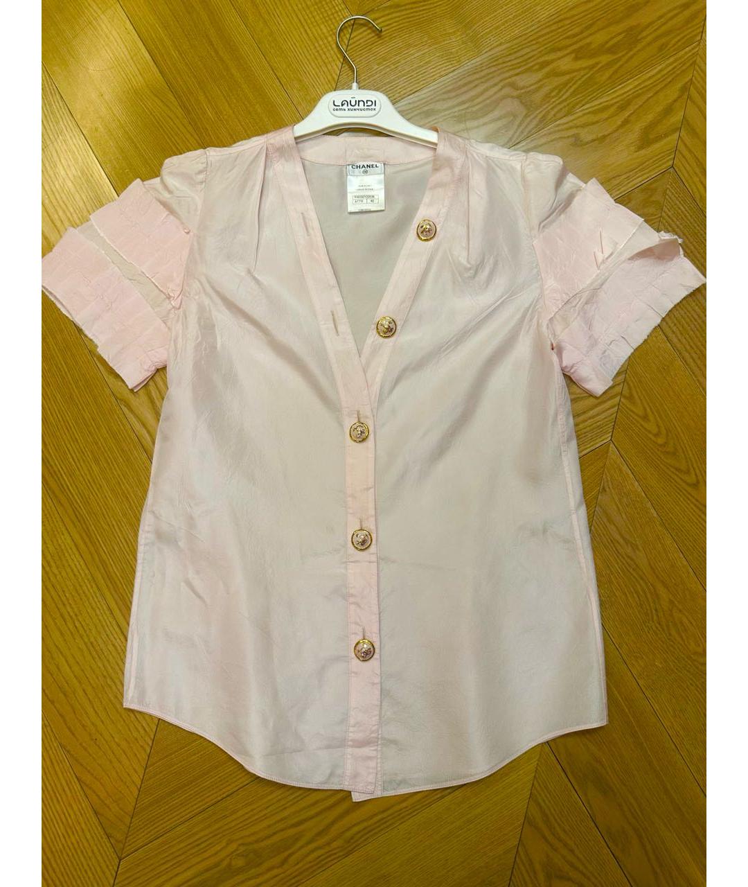 CHANEL PRE-OWNED Розовая блузы, фото 5