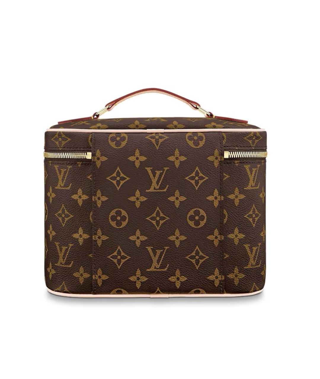 LOUIS VUITTON Коричневая косметичка, фото 3