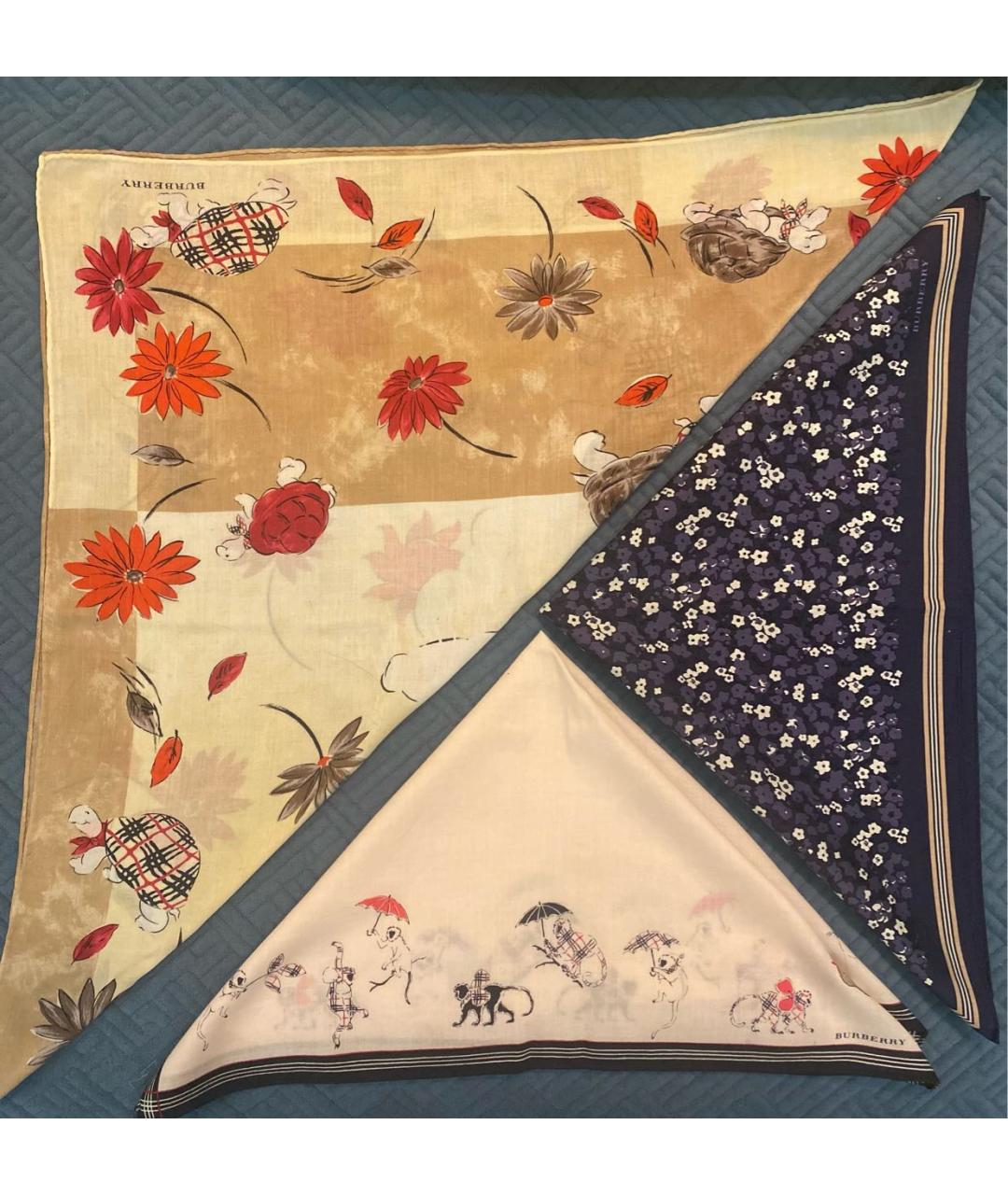 BURBERRY Мульти хлопковый платок, фото 5