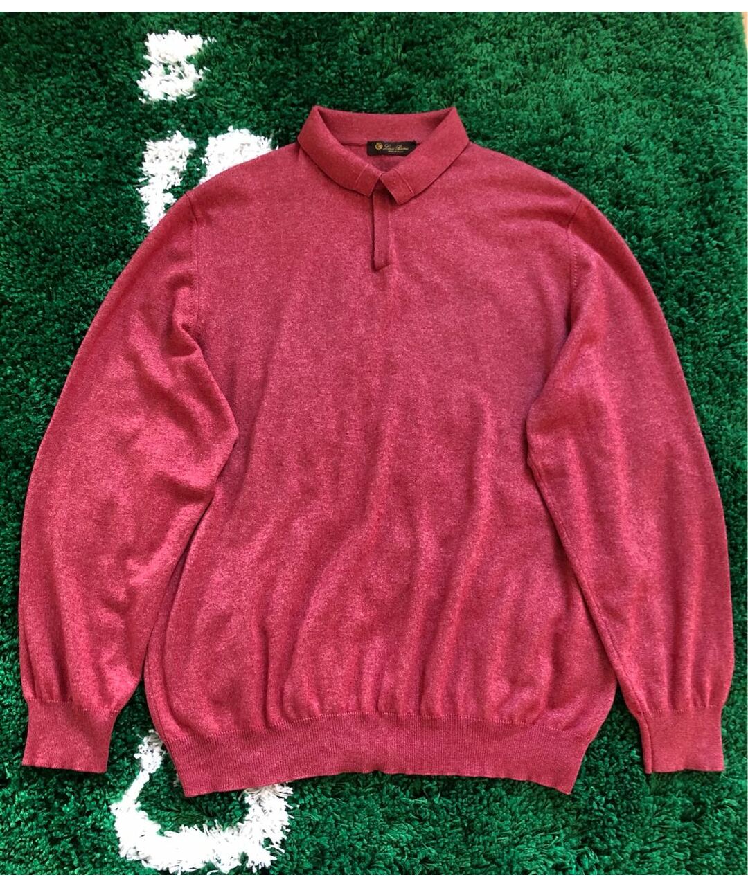 LORO PIANA Бордовый кашемировый джемпер / свитер, фото 9