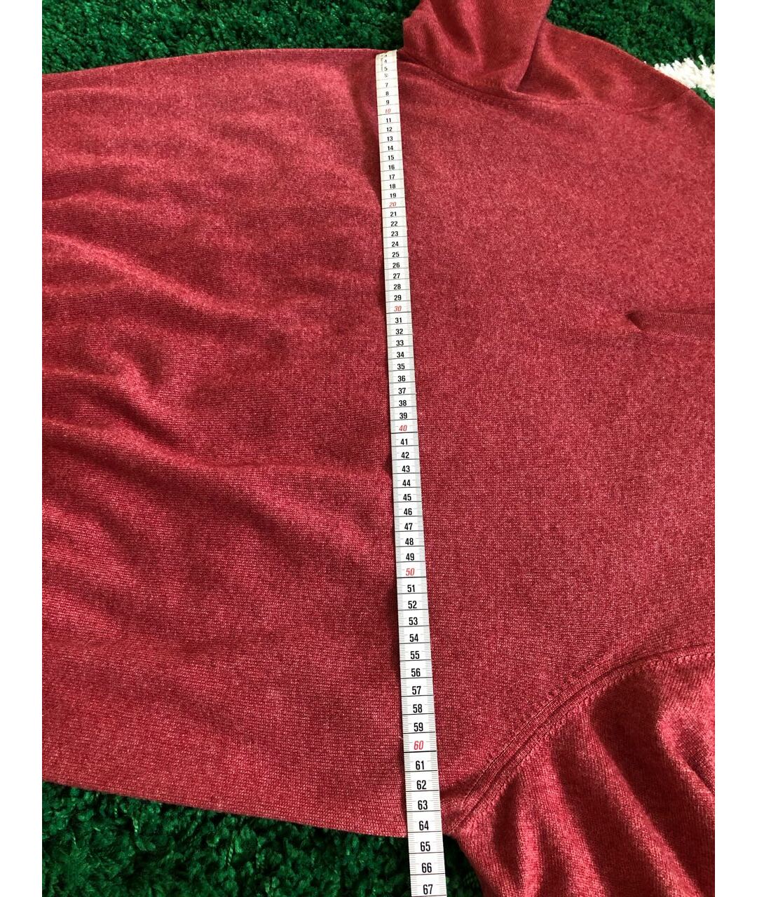 LORO PIANA Бордовый кашемировый джемпер / свитер, фото 7