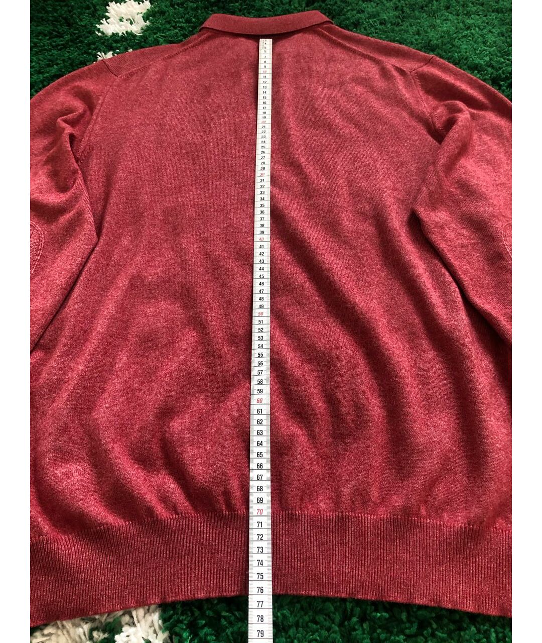 LORO PIANA Бордовый кашемировый джемпер / свитер, фото 8