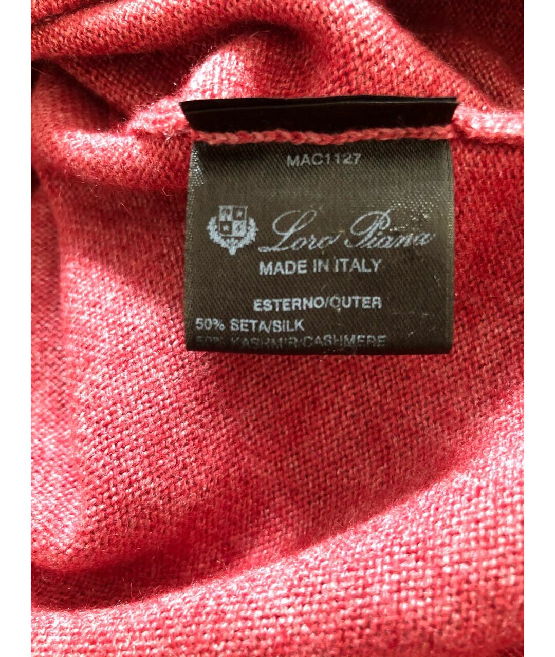 LORO PIANA Бордовый кашемировый джемпер / свитер, фото 4