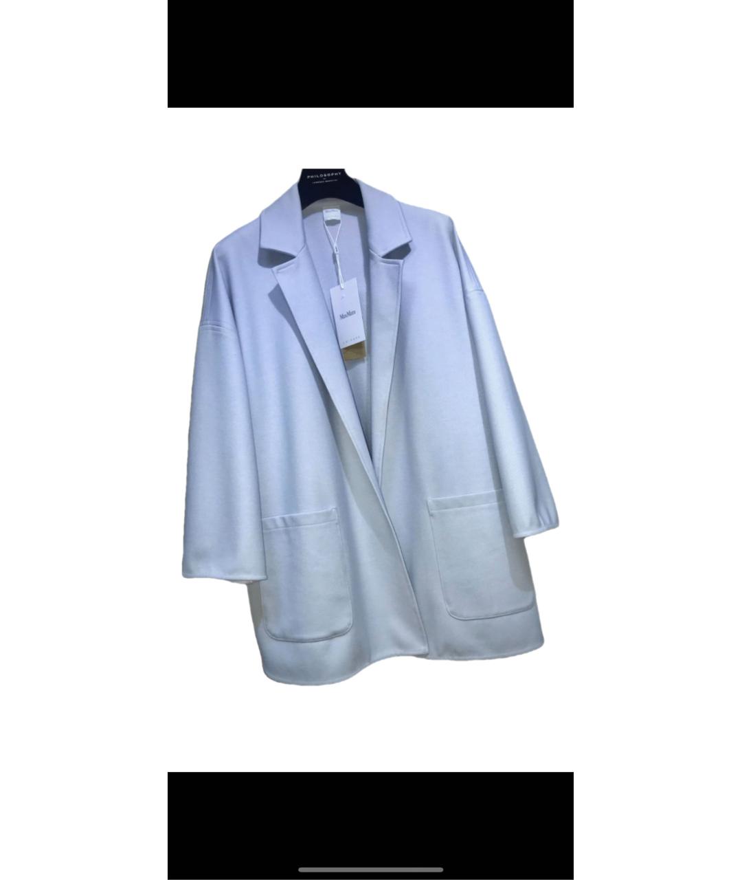 MAX MARA Голубой вискозный жакет/пиджак, фото 6