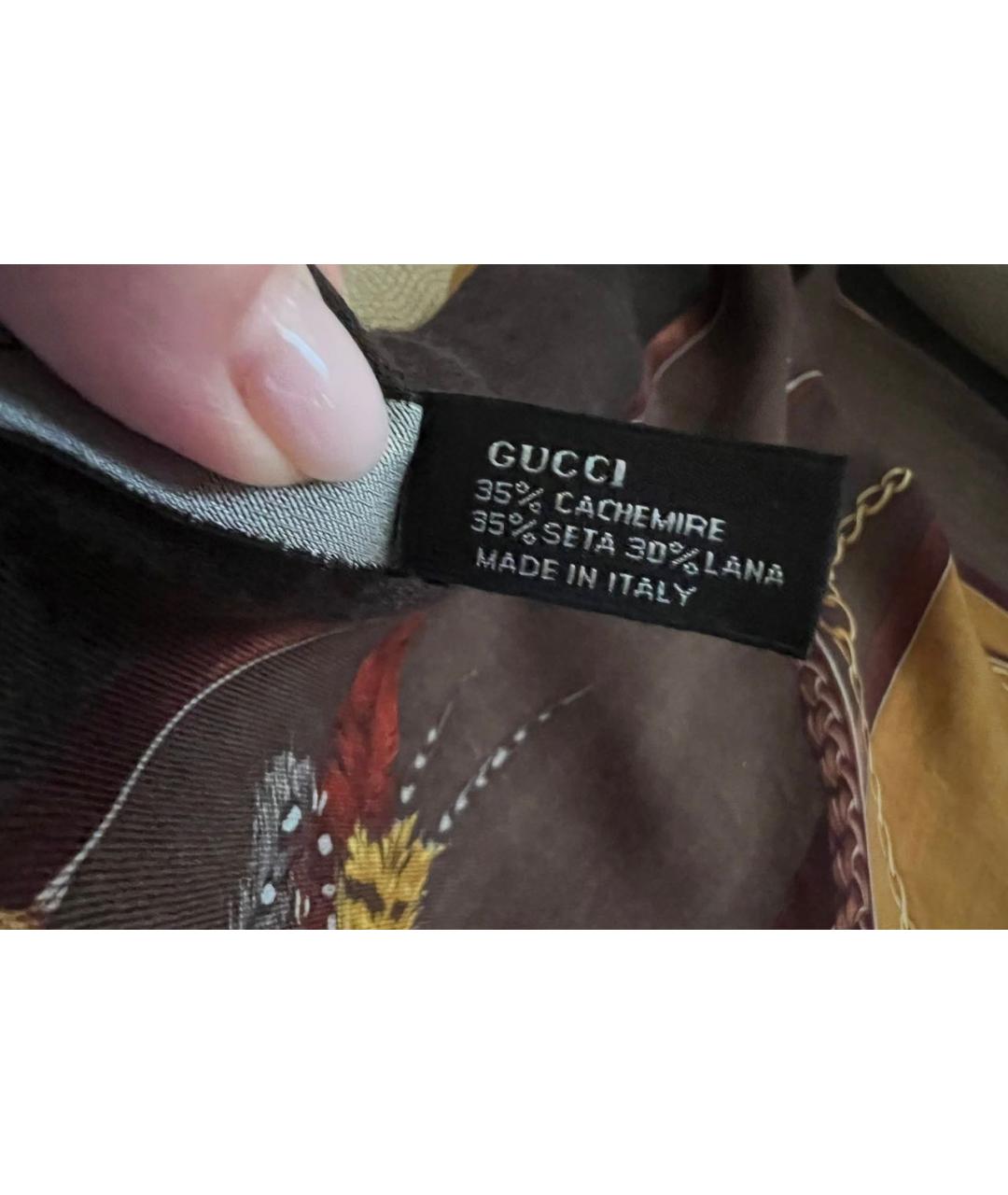 GUCCI Мульти кашемировый платок, фото 5