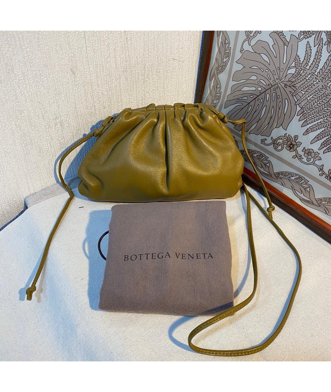 BOTTEGA VENETA Горчичная кожаная сумка тоут, фото 8