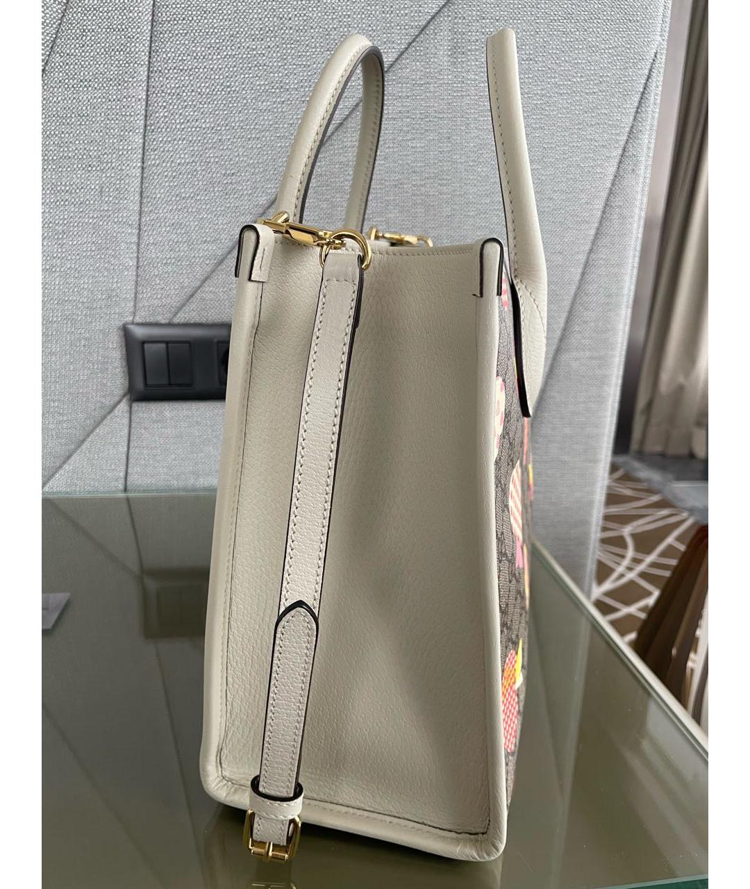 GUCCI Бежевая сумка тоут, фото 7