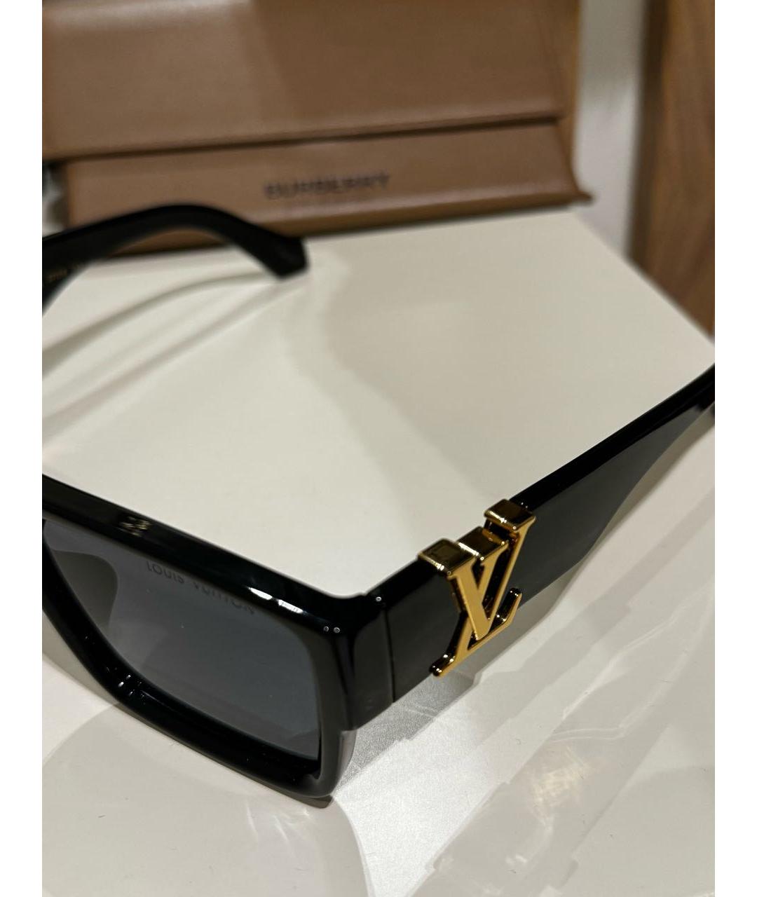 LOUIS VUITTON Черные пластиковые солнцезащитные очки, фото 3