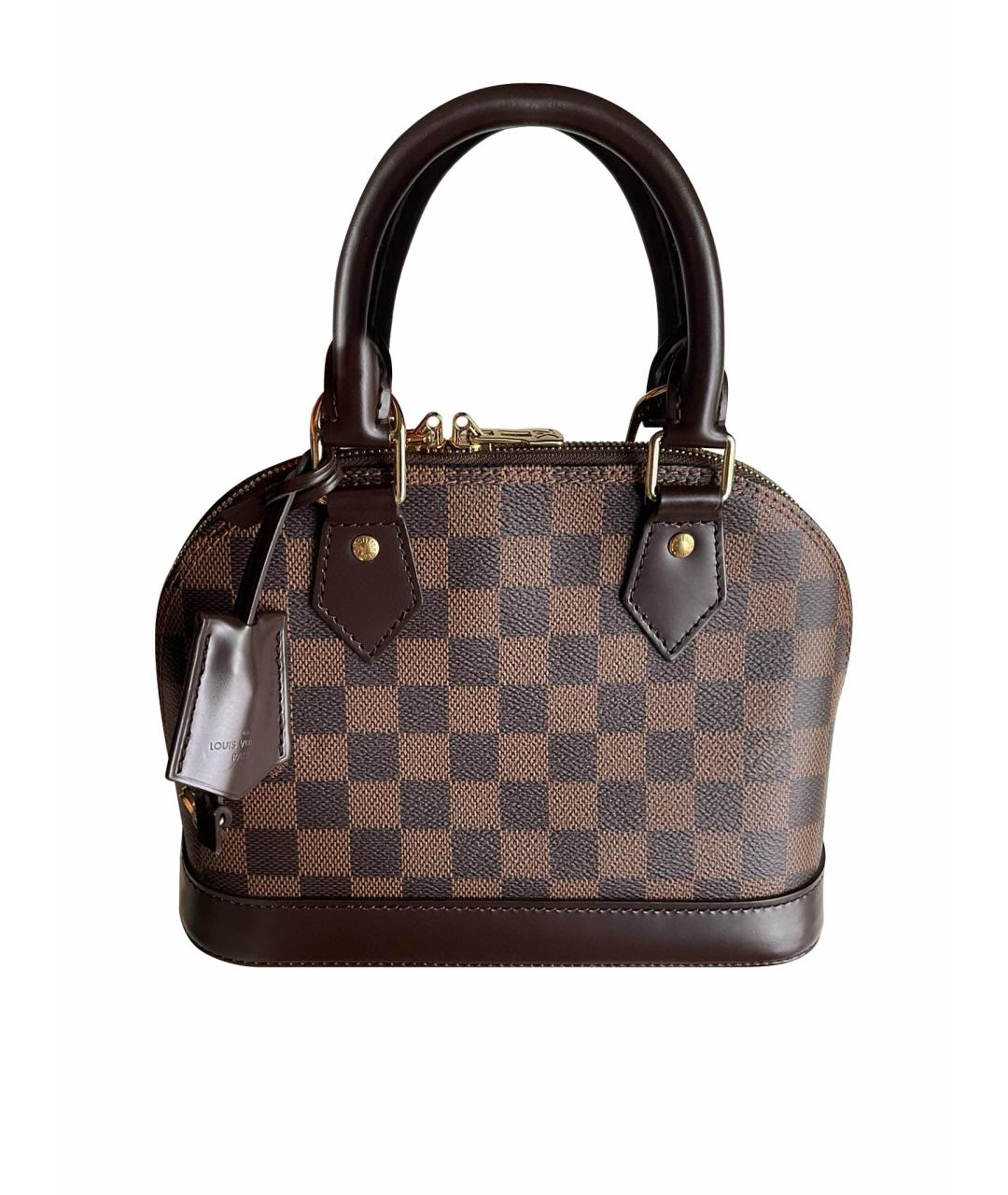 LOUIS VUITTON PRE-OWNED Коричневая сумка с короткими ручками, фото 1