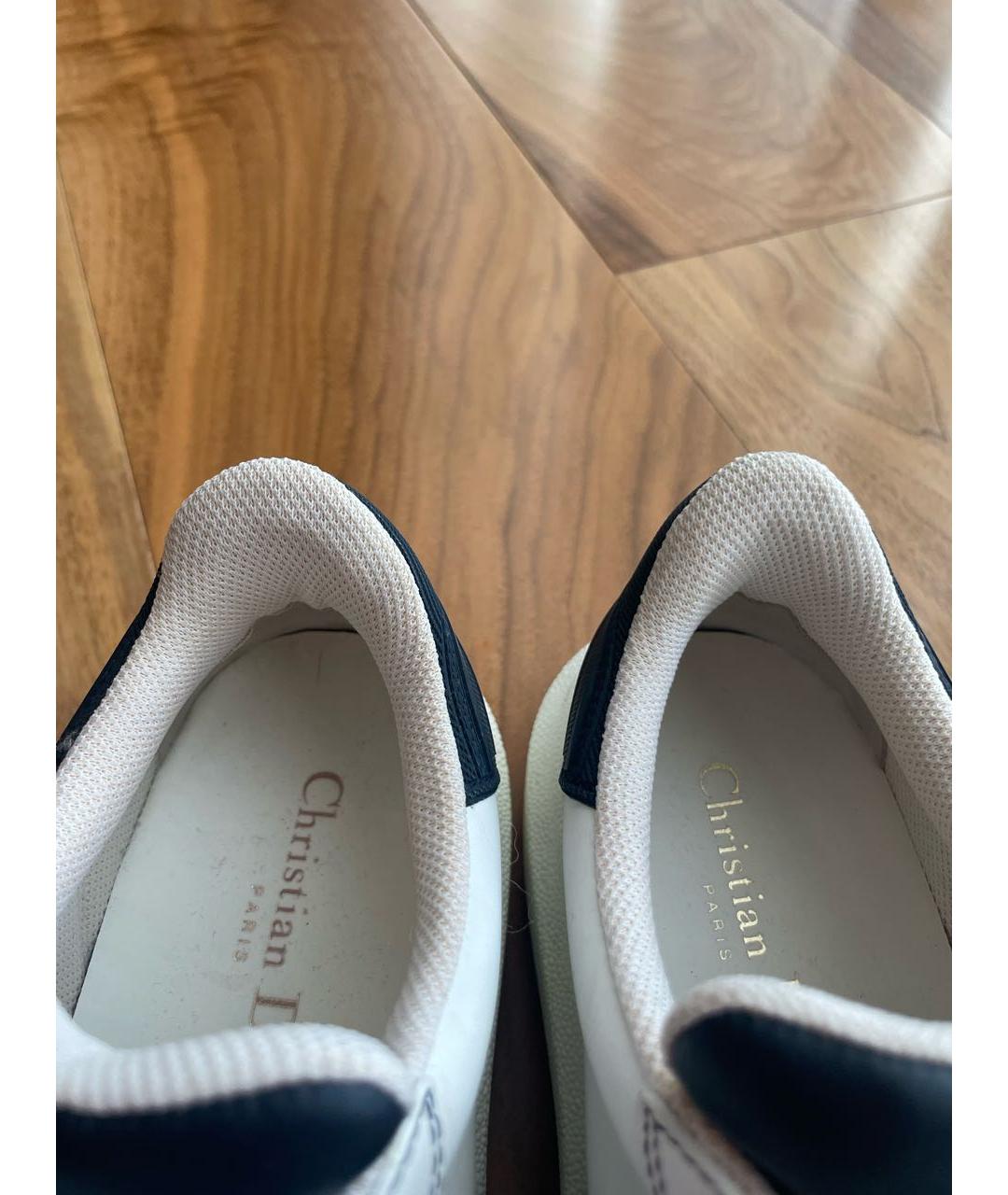 CHRISTIAN DIOR Белые кожаные кроссовки, фото 5