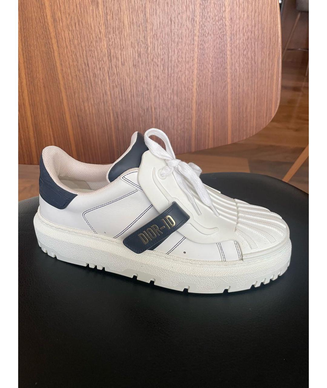 CHRISTIAN DIOR Белые кожаные кроссовки, фото 7