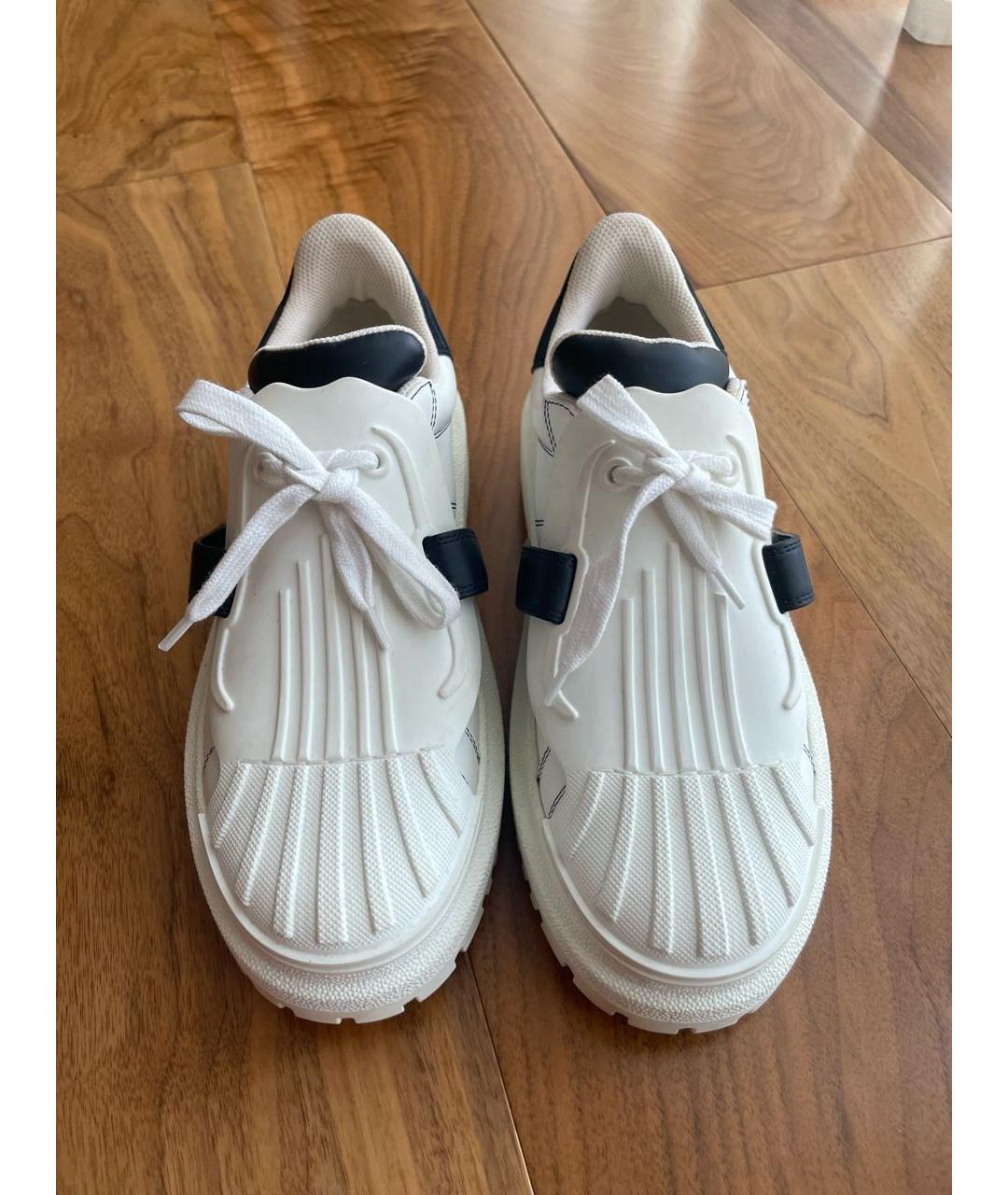 CHRISTIAN DIOR Белые кожаные кроссовки, фото 2