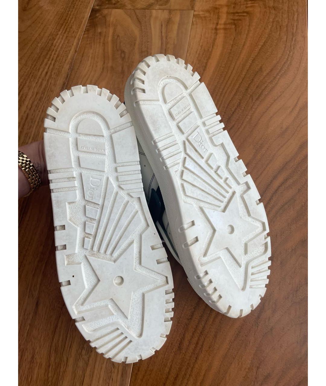 CHRISTIAN DIOR Белые кожаные кроссовки, фото 6