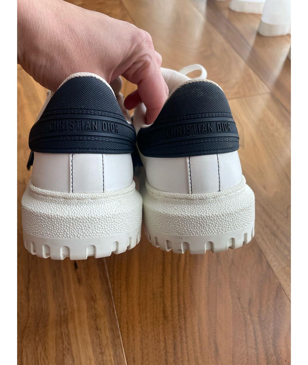 CHRISTIAN DIOR Белые кожаные кроссовки, фото 4
