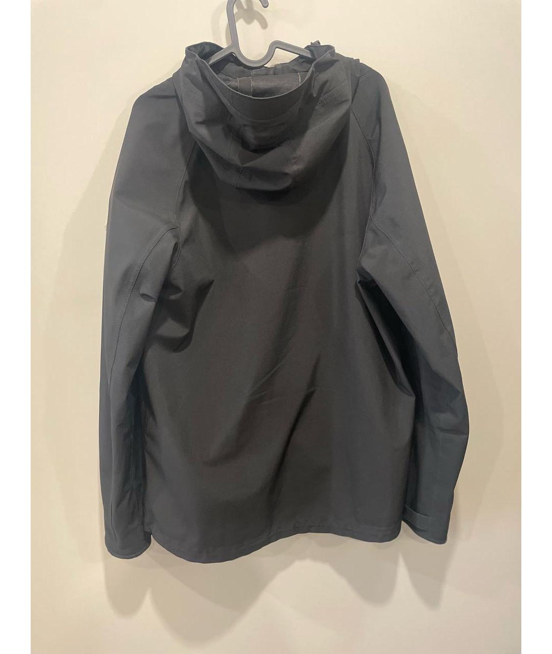 MONCLER Черная полиуретановая куртка, фото 2