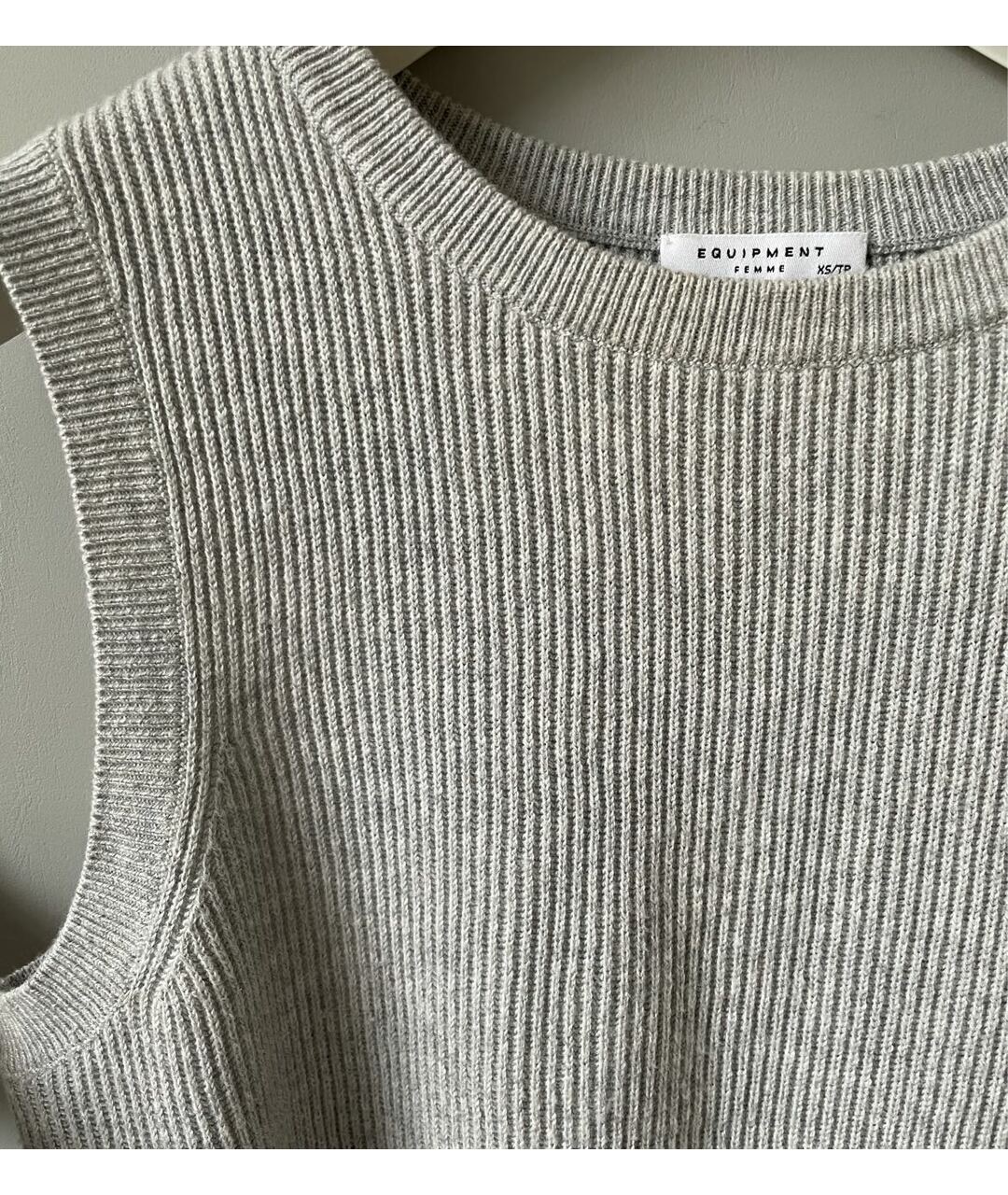 EQUIPMENT Серый хлопковый джемпер / свитер, фото 3