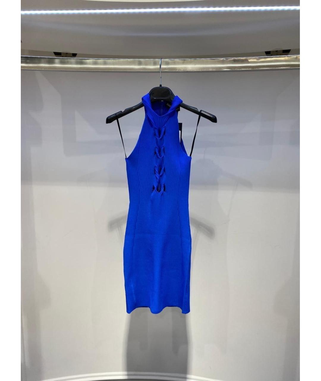 DAVID KOMA Синее коктейльное платье, фото 3