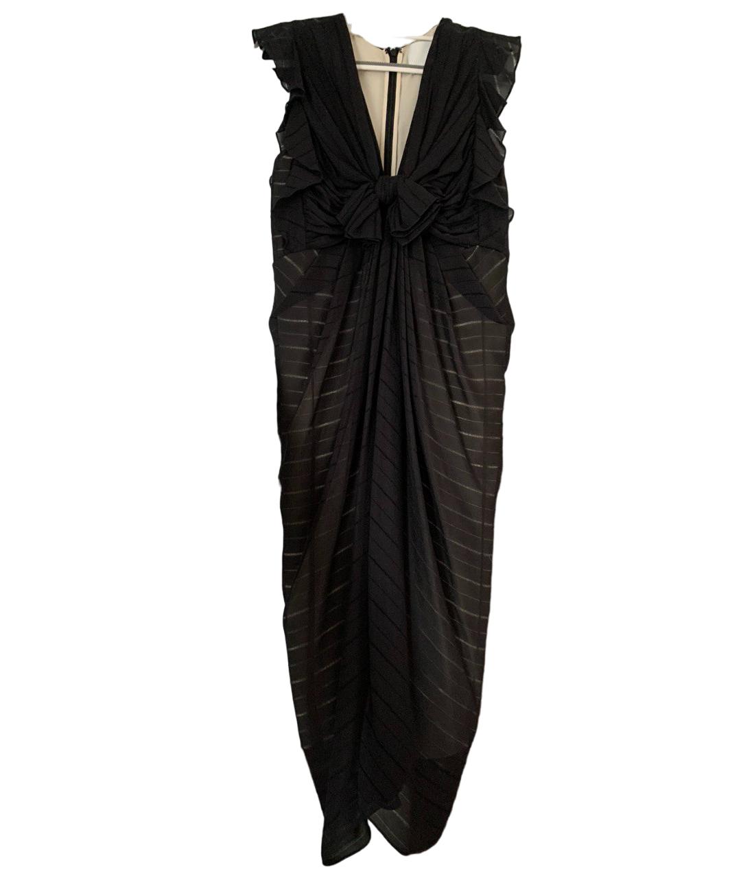 3.1 PHILLIP LIM Черное шелковое коктейльное платье, фото 7