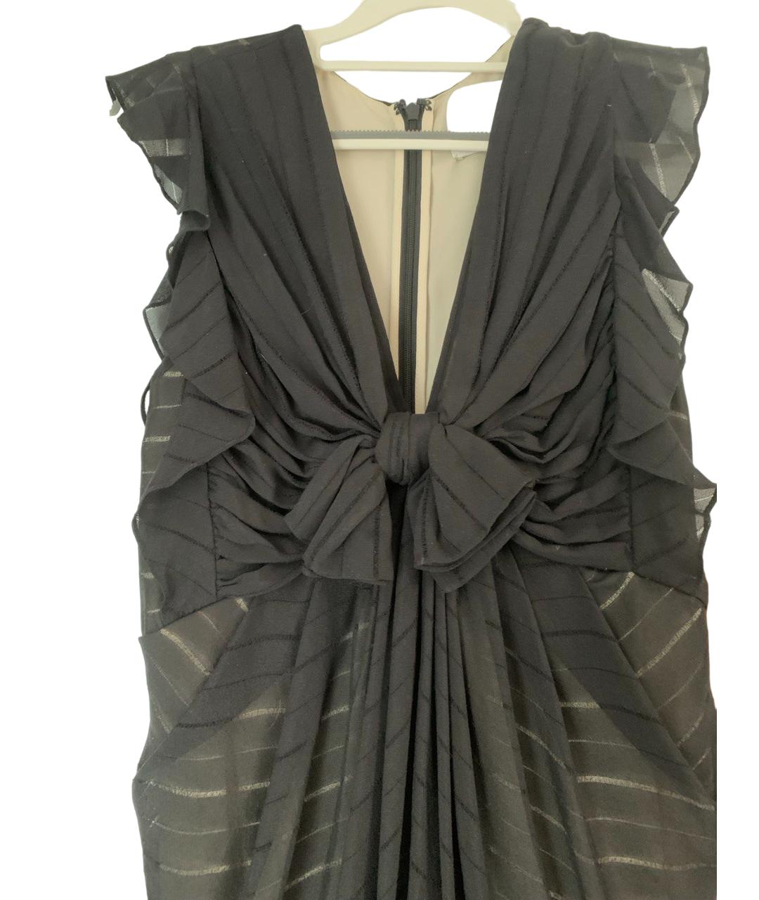3.1 PHILLIP LIM Черное шелковое коктейльное платье, фото 4
