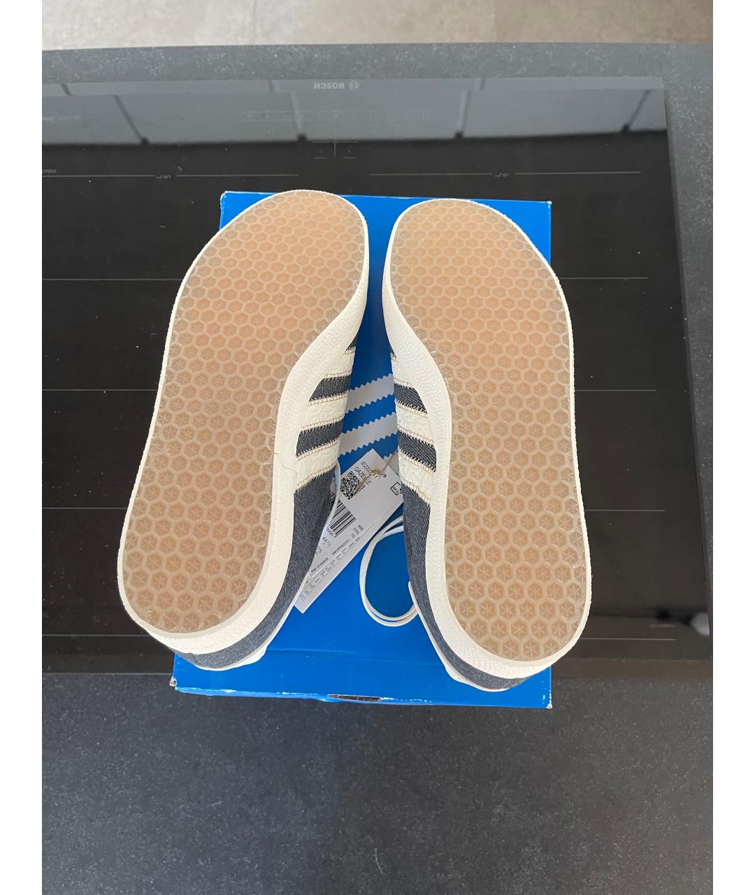 ADIDAS Синие текстильные низкие кроссовки / кеды, фото 5