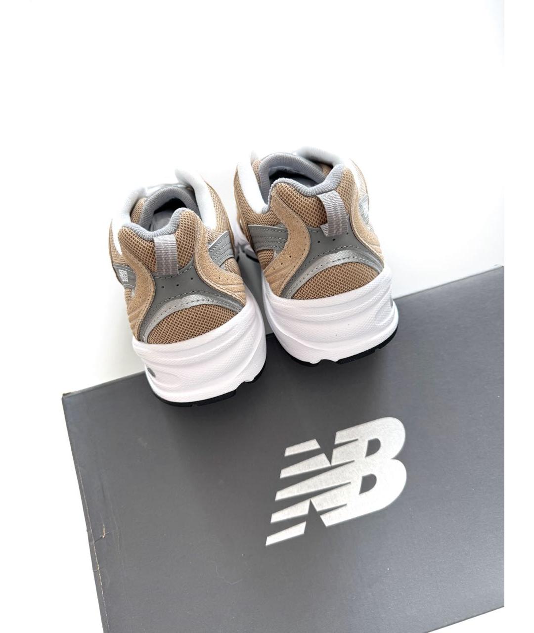 NEW BALANCE Коричневые замшевые высокие кроссовки / кеды, фото 4