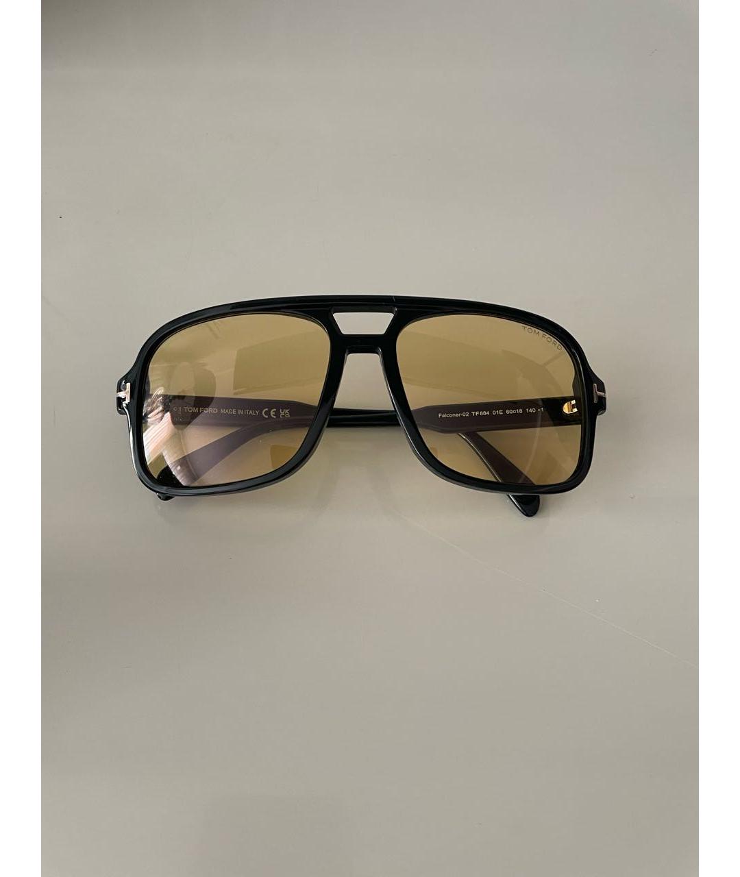 TOM FORD Коричневые пластиковые солнцезащитные очки, фото 2