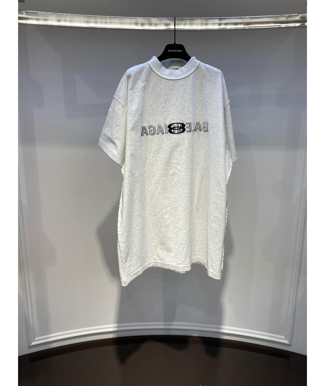 BALENCIAGA Белая футболка, фото 3