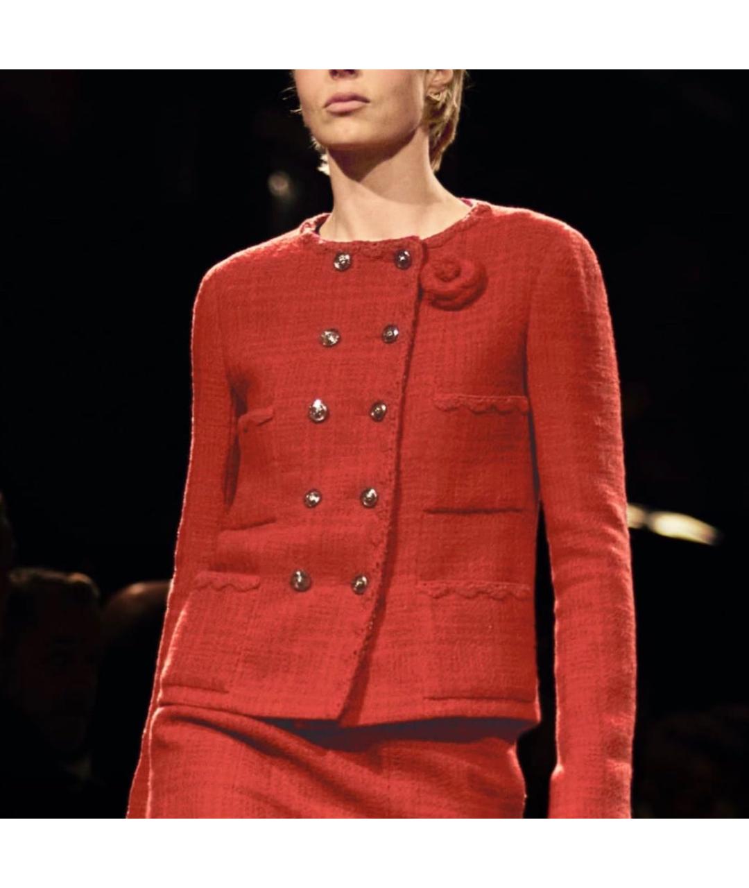 CHANEL PRE-OWNED Красный жакет/пиджак, фото 2