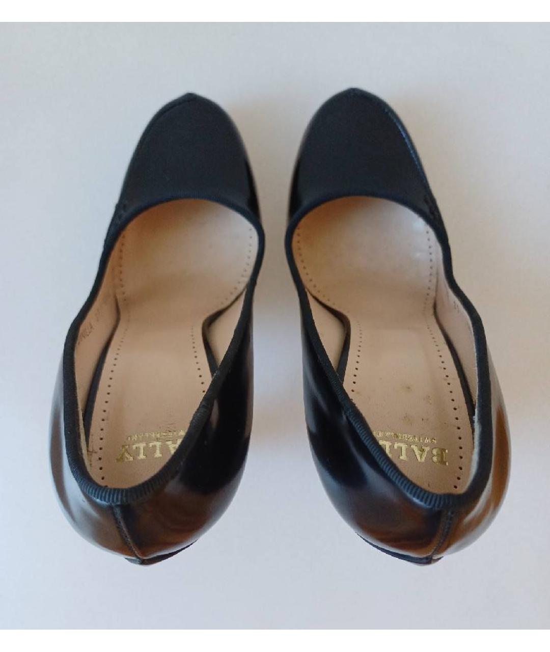 BALLY Черные туфли из лакированной кожи, фото 3