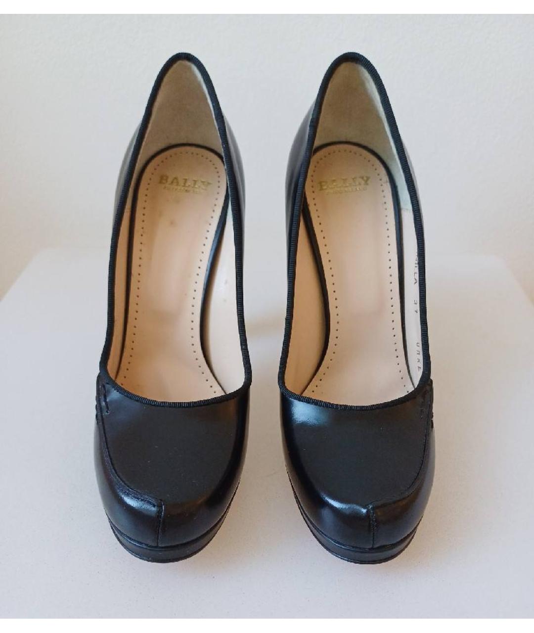 BALLY Черные туфли из лакированной кожи, фото 2